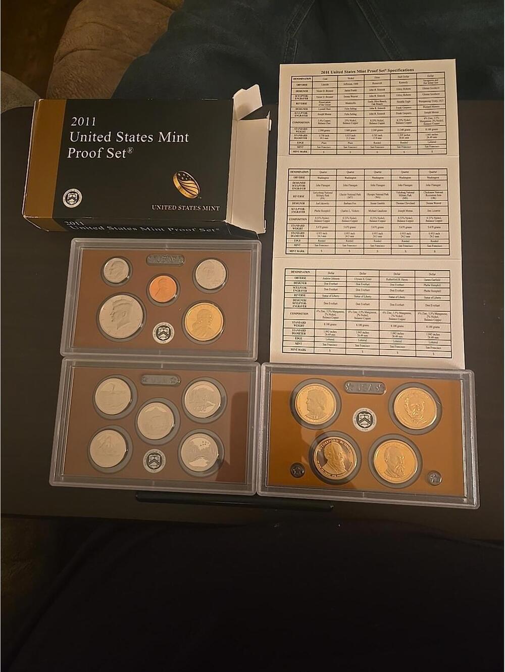 2011 Clad Proof Set U.S. Mint Original Government Packaging OGP COA